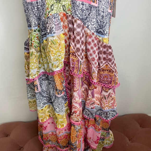 Boho Millie Dress Never Fully
Dressed Multicolor V-Neck Bohemian Dress - Picture 11 of 14